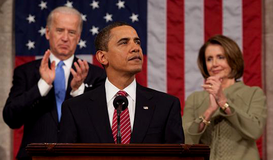 Barack Obama addresses joint session of congress in 2009